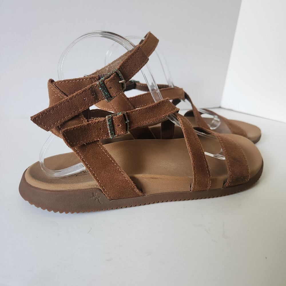 Chaco Rose Brown Suede Gladiator Strappy Sandals Women JCH107812 Buckle SZ 10 - Picture 5 of 15